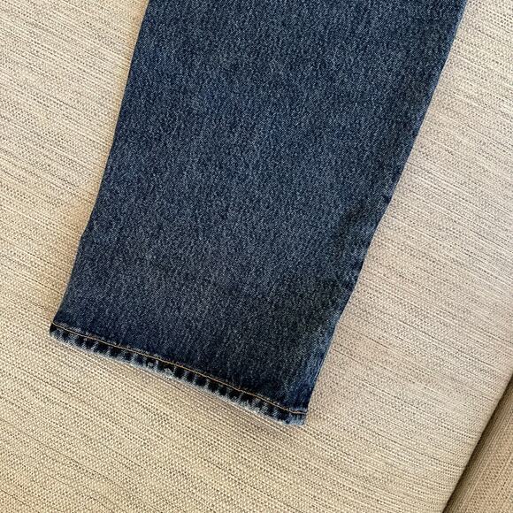 AGOLDE Low Slung Easy Straight Jeans Size 29 Control Wash Cuffed Denim - Picture 10 of 10